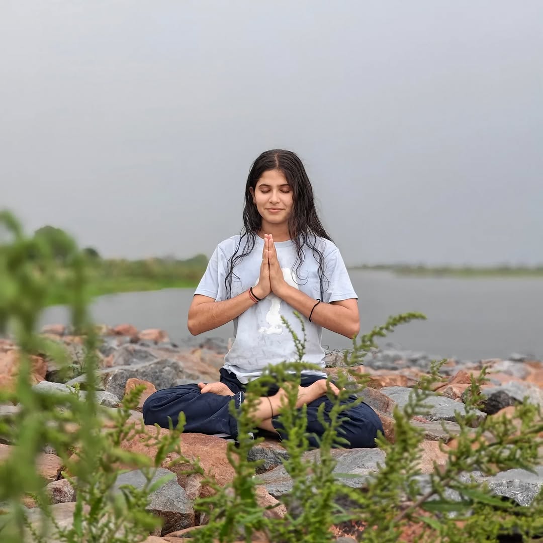 Kajal Baisla in yoga pose